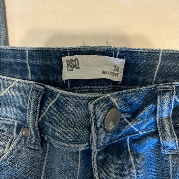 Tilly’s RSQ Pinstripe Non-Distressed Ibiza Skinny Jeans - Picture 5 of 11